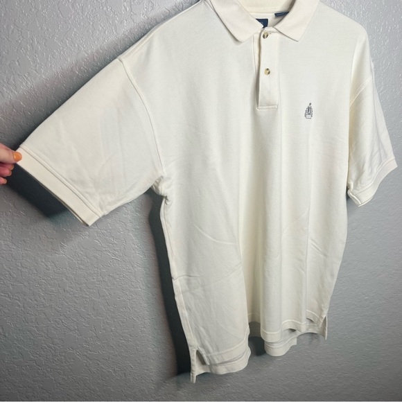 White/Cream IZod Polo Shirt - Picture 6 of 6